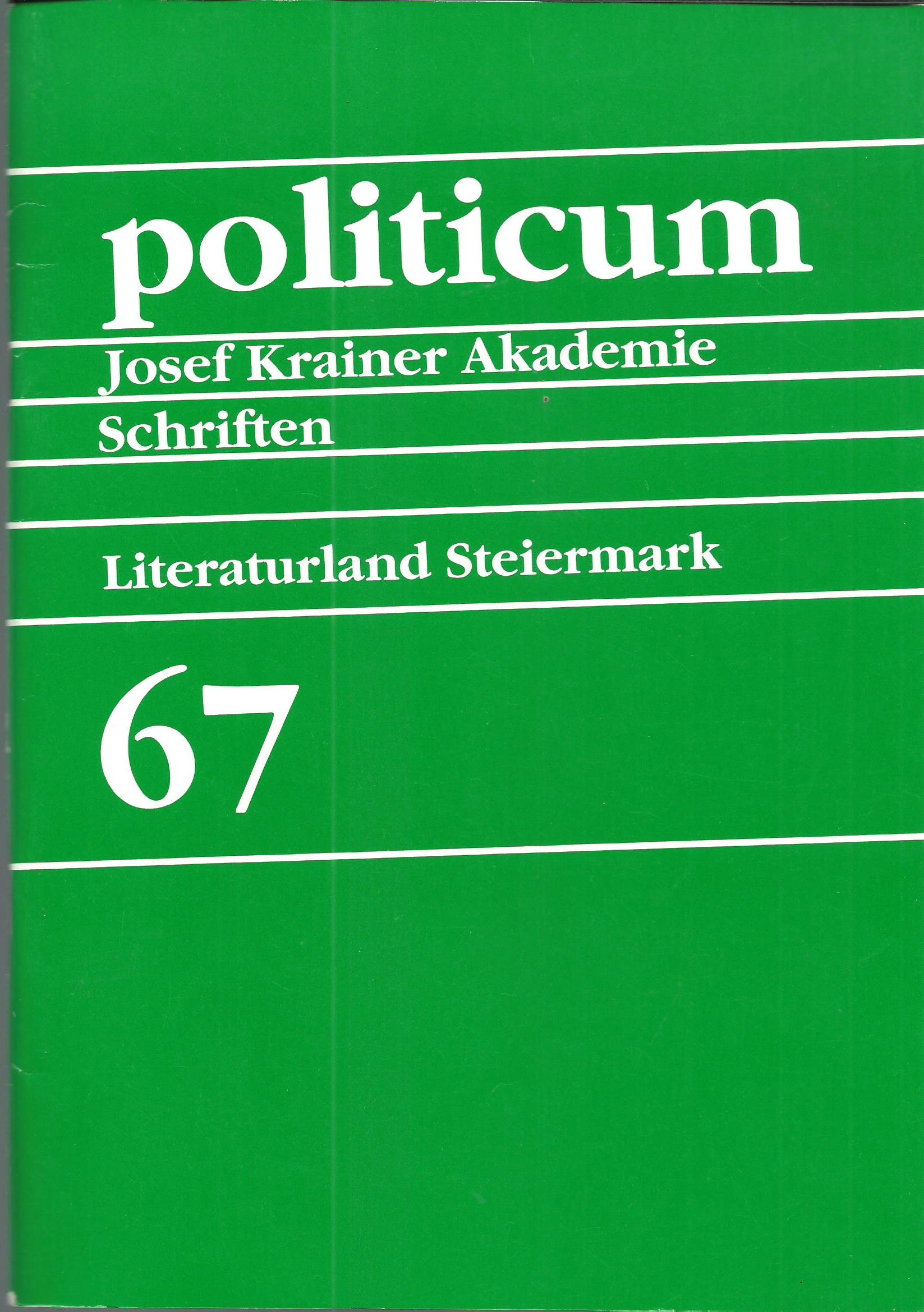 Literaturland Steiermark - politicum 67
