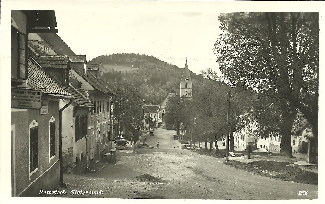 AK Semriach Hauptplatz 1941